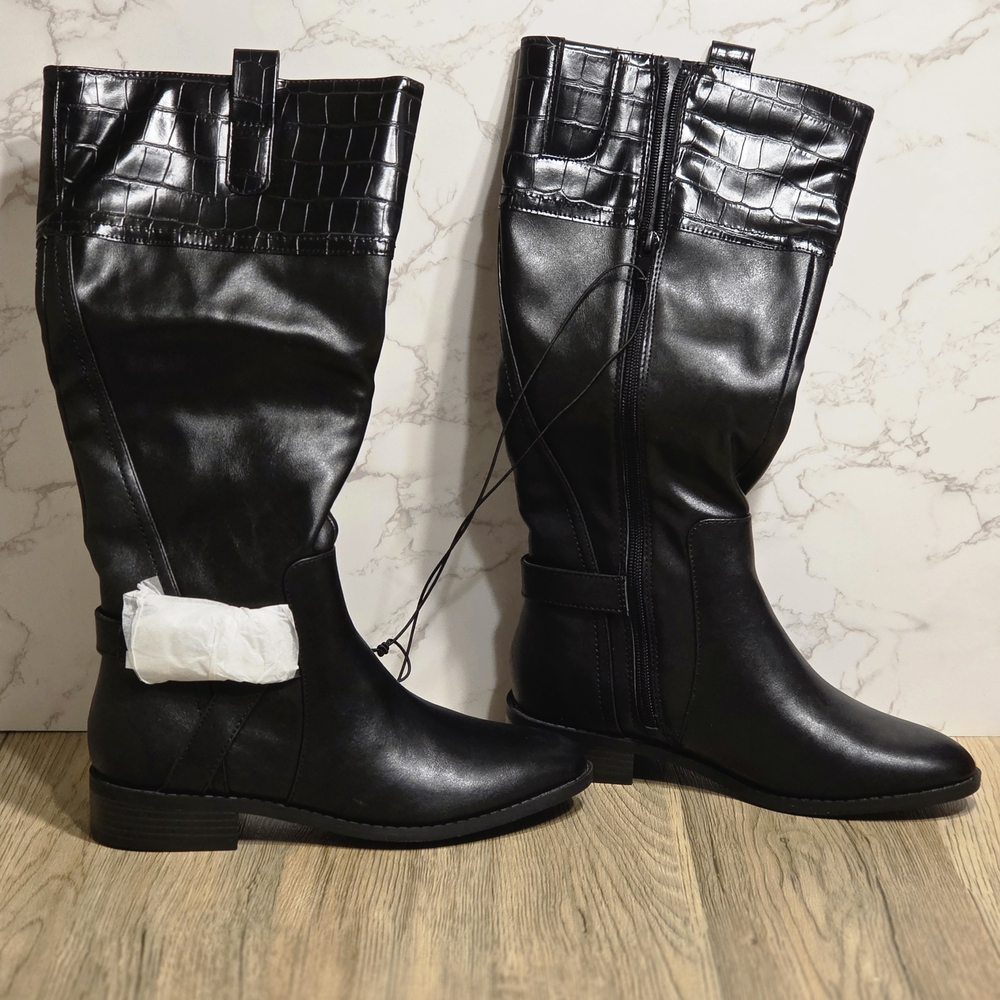 St. John's Bay Black Over the Knee Boots